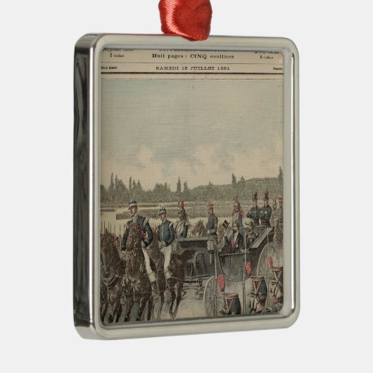 Bericht der Truppen Silbernes Ornament (Rechts)