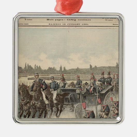 Bericht der Truppen Silbernes Ornament (Vorne)