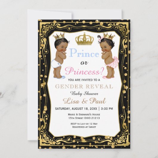 Bericht des Prinzen oder der Prinzessin über das G Einladung (Vorderseite)