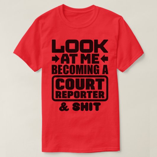 Bericht erstattende Studentin T-Shirt (Design vorne)