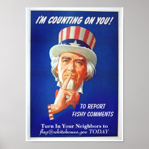 Bericht Fishy Comments Funny Political Satire Poster