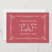 Bericht-Karte des Weihnachtsmanns für den Nordpol Karte (Vorderseite)