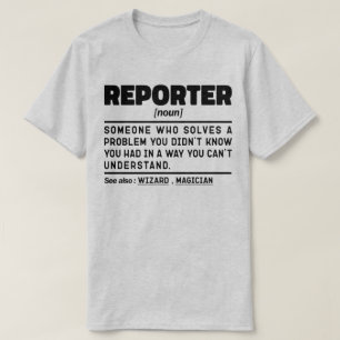Bericht Noun Berichterstattung Pressemitteilung Co T-Shirt