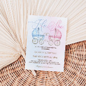 Bericht über Babytrollenrosa und blaues Geschlecht Einladung