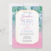 Bericht über Boho Chic Tropical Beach Watercolor Einladung (Vorderseite)