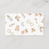 Bericht über Boho Watercolor Woodland Animals Gend Begleitkarte (Rückseite)