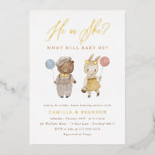 Bericht über Boho Watercolor Woodland Animals Gend Folieneinladung