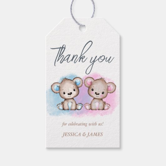 Bericht über das Bärengeschlecht Danke, dass Sie T Geschenkanhänger (Vorderseite)