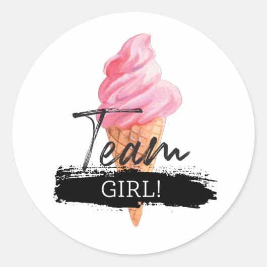 Bericht über das Eis-Gender - Team Girl Stickers (Vorderseite)