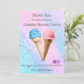 Bericht über das Eis-Geschlecht dank Karte (Stehend Vorderseite)