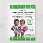 Bericht über das Fußball- und Cheerleader-Geschlec Einladung (Vorderseite)