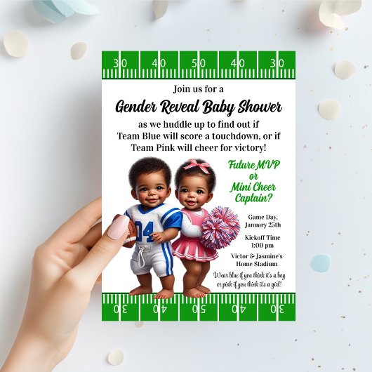 Bericht über das Fußball- und Cheerleader-Geschlec Einladung