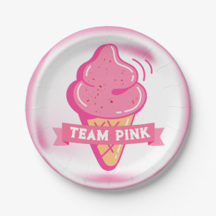 Bericht über das Gender von Team Pink Ice Pappteller