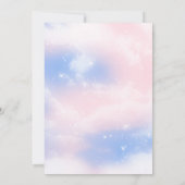 Bericht über das Geschlecht der Babyneakers Sneake Einladung (Rückseite)