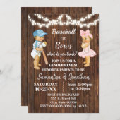 Bericht über das Geschlecht im Baseball oder Bows Einladung (Vorne/Hinten)