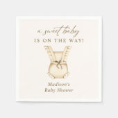 Bericht über das Geschlecht von Babykleidern mit W Serviette (Vorderseite)