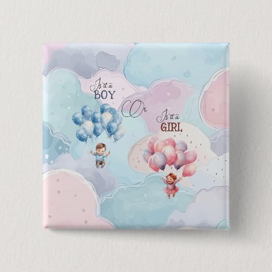 Bericht über das Geschlecht von Kindern Button (Vorderseite)