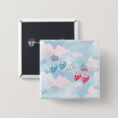 Bericht über das Geschlecht von Kindern Button (Vorne & Hinten)