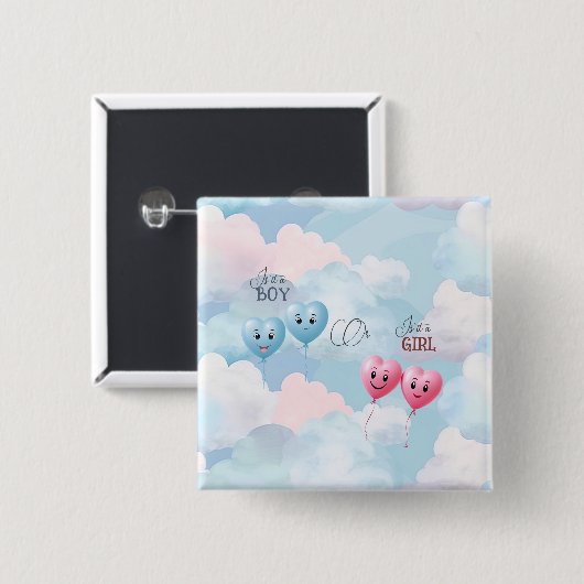 Bericht über das Geschlecht von Kindern Button (Vorne & Hinten)