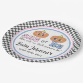 Bericht über das Geschlecht von Kindern - Niedlich Pappteller (Schrägansicht)