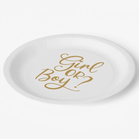 Bericht über das Geschlecht von Mädchen oder junge Pappteller (Schrägansicht)