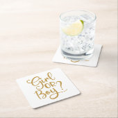 Bericht über das Geschlecht von Mädchen oder junge Rechteckiger Pappuntersetzer (Vor Ort)