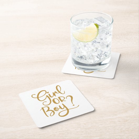 Bericht über das Geschlecht von Mädchen oder junge Rechteckiger Pappuntersetzer (Vor Ort)