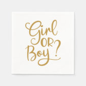 Bericht über das Geschlecht von Mädchen oder junge Serviette (Vorderseite)