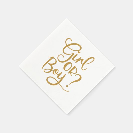 Bericht über das Geschlecht von Mädchen oder junge Serviette (Ecke)