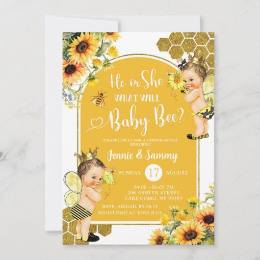 Bericht über das Honigbienengeschlecht Einladung (Vorderseite)