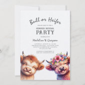 Bericht über das Muttergeschlecht der Highland Cow Einladung (Vorderseite)