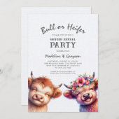 Bericht über das Muttergeschlecht der Highland Cow Einladung (Vorne/Hinten)