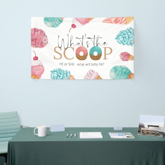 Bericht über das Party "Eiscreme" Banner (Messeveranstaltung)