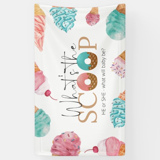 Bericht über das Party "Eiscreme" Banner (Vertikal)