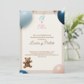 Bericht über das spanische Geschlecht - Offenbarun Einladung (Stehend Vorderseite)