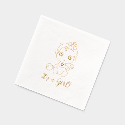 Bericht über das weibliche Geschlecht der Babydusc Servietten Mit Folie (Links)