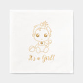 Bericht über das weibliche Geschlecht der Babydusc Servietten Mit Folie (Vorderseite)