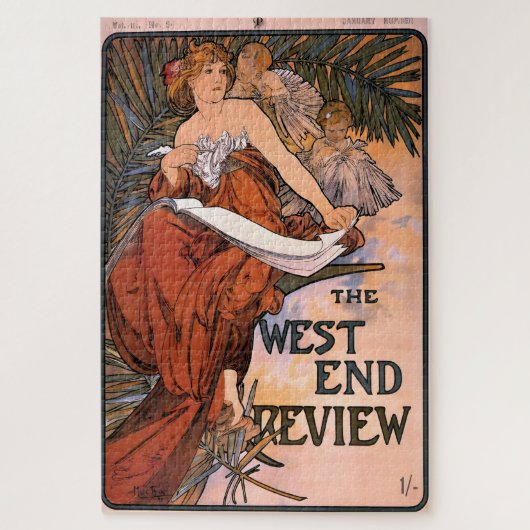 Bericht über das Westende von Alphonse Mucha Puzzle (Vertikal)