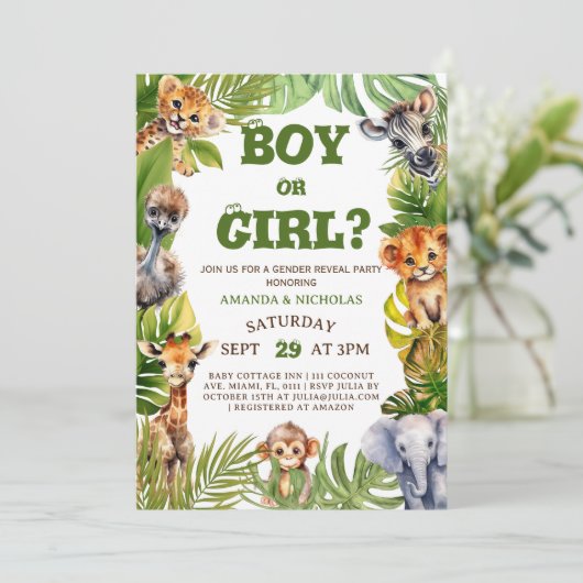 Bericht über die botanischen Geschlechter bei Safa Einladung (Stehend Vorderseite)