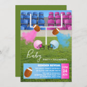 Bericht über Fußball und Rugby-Sportrauchen Einladung (Vorne/Hinten)