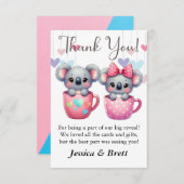 Bericht über Geschlecht danke Karten, danke Hinwei (Vorne/Hinten)