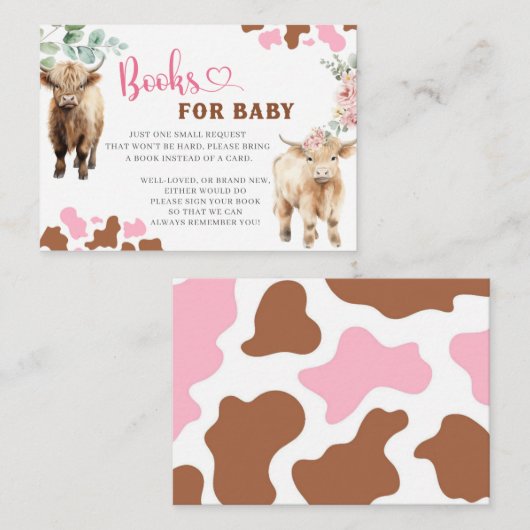 Bericht über Heifer oder Bull Cow Gender Reveal Bo Begleitkarte (Vorne/Hinten)