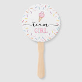 Bericht über Icecream Team Boy oder Girl Gender Fächer (Rückseite)