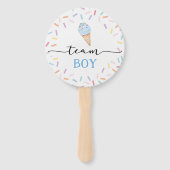 Bericht über Icecream Team Boy oder Girl Gender Fächer (Vorderseite)