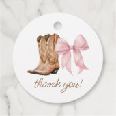 Bericht über Stiefel oder Bows zum Geschlecht des Geschenkanhänger (Rückseite)