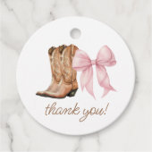 Bericht über Stiefel oder Bows zum Geschlecht des Geschenkanhänger (Vorderseite)