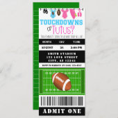 Bericht über Touchdown oder Tutus Football Ticket  Einladung (Vorne/Hinten)