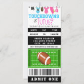 Bericht über Touchdown oder Tutus Football Ticket  Einladung (Vorderseite)