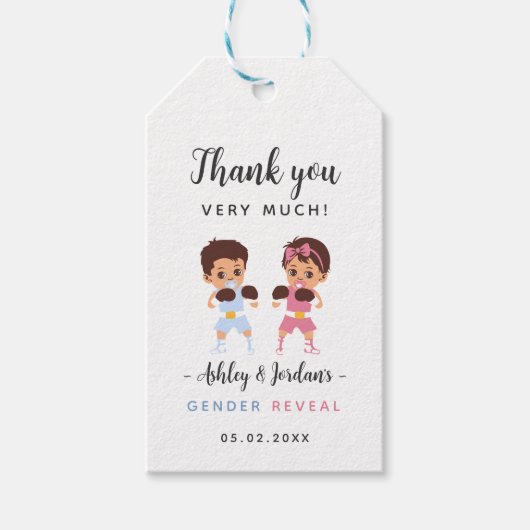 Bericht zum Thema "Boxing - Geschlecht" Geschenkanhänger (Vorderseite)