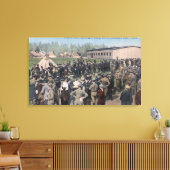 Berichterstatter für Camp Lewis Leinwanddruck (Insitu (Wohnzimmer))